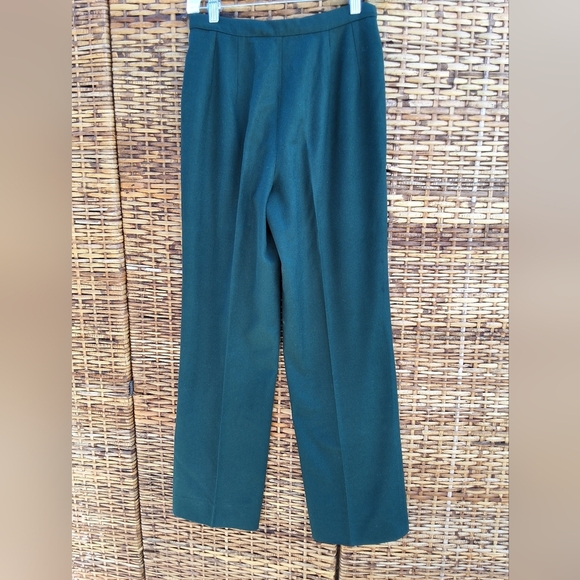 Pendleton Vintage Deep Green Wool Lined Trousers 6 - Picture 4 of 15